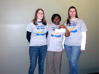 2 Rad Tech Students and Rad Tech Chair